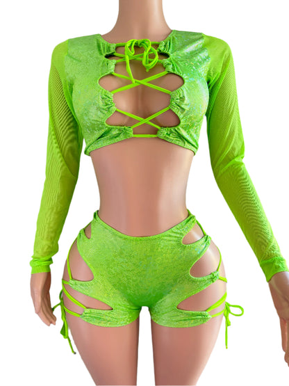 Neon Green Iridescent
