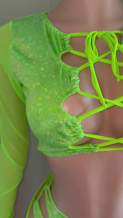 Neon Green Iridescent
